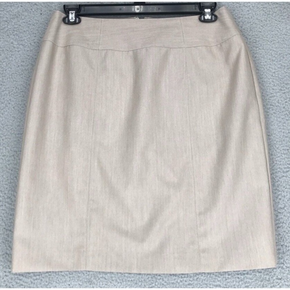 Worthington Pencil Skirt Size 14 Career Lined Beige
